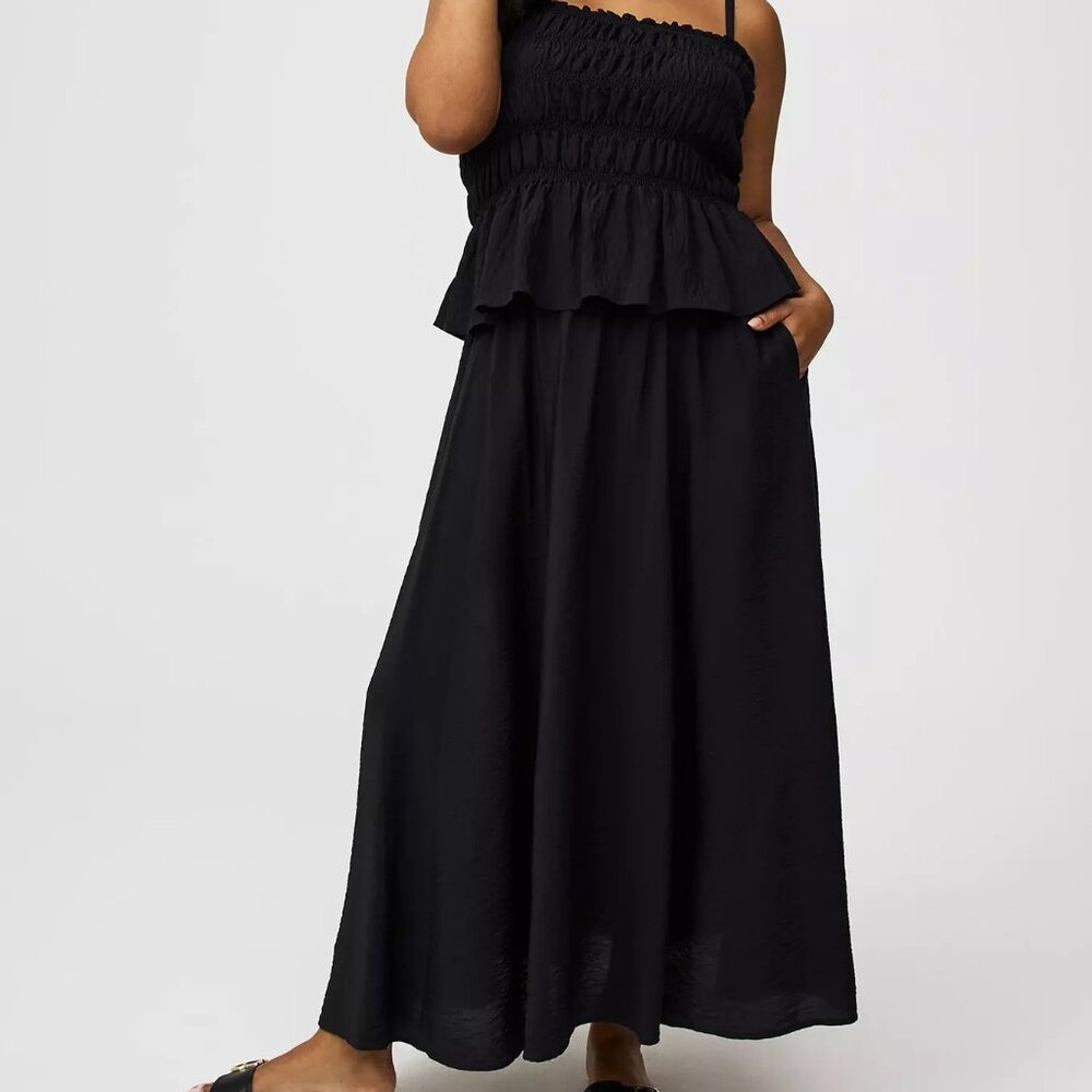 Maxi Length Shirred Skirt (4/4X/26)